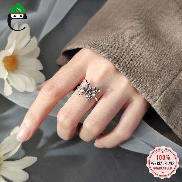 cluster rings elfoplatasi real 925 sterling thai silver fashion insect butterfly opening ring for women wedding party fine jewelry gift dd83, Golden;silver
cluster rings elfoplatasi real 925 sterling thai silver fashion insect butterfly opening ring for women wedding party fine jewelry gift dd83, Golden;silver