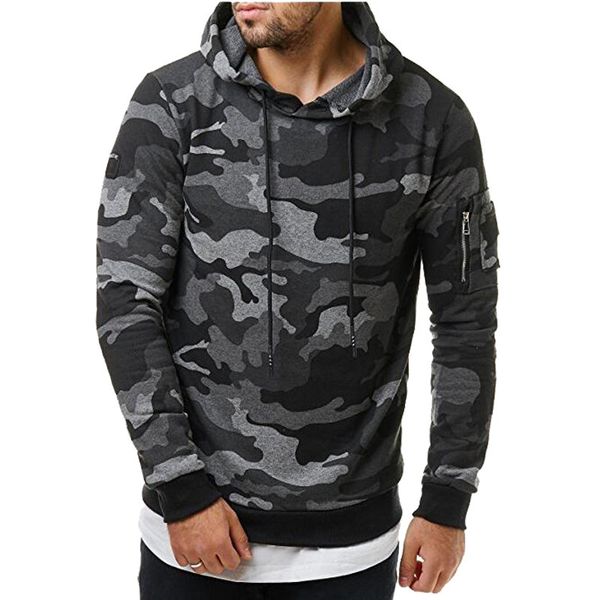 mens sweater autumn and winter new classic camouflage casual men's hooded pullover jacket w05, Black
mens sweater autumn and winter new classic camouflage casual men's hooded pullover jacket w05, Black