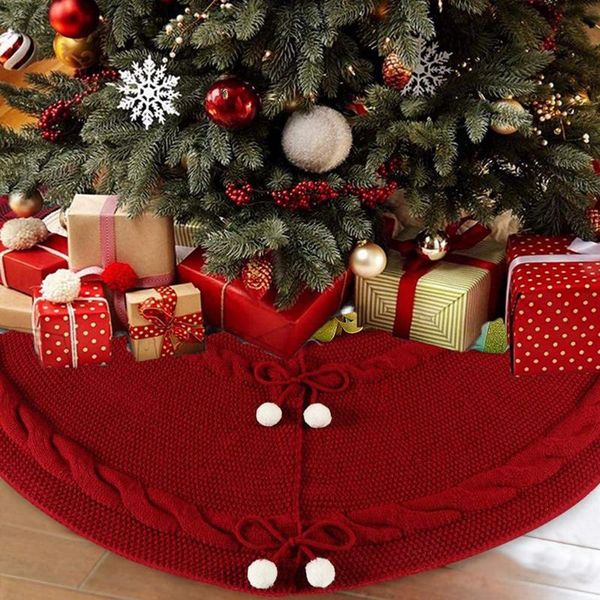 christmas decorations tree skirt,ornaments xmas party decor 122cm - large, red 
christmas decorations tree skirt,ornaments xmas party decor 122cm - large, red