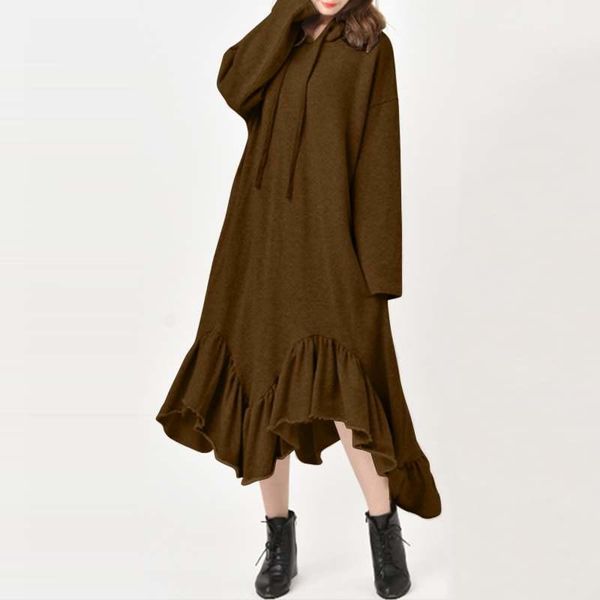casual dresses vonda plus size dress women'casual long sleeve irregular hooded sundress 2021 robe femme solid vestido s-5xl, Black;gray
casual dresses vonda plus size dress women'casual long sleeve irregular hooded sundress 2021 robe femme solid vestido s-5xl, Black;gray