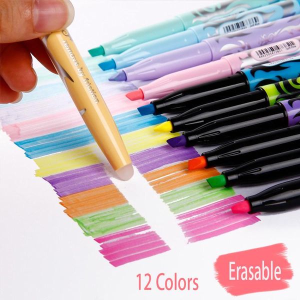 highlighters 3/6colors erasable highlighter set fluorescent marker pastel pens for student school writing painting art stationery supplies, Black;red
highlighters 3/6colors erasable highlighter set fluorescent marker pastel pens for student school writing painting art stationery supplies, Black;red