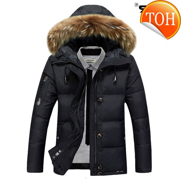 jacket men's winter coat down large size thick warm fur hooded duck for men doudoune brand men clothing, Black
jacket men's winter coat down large size thick warm fur hooded duck for men doudoune brand men clothing, Black