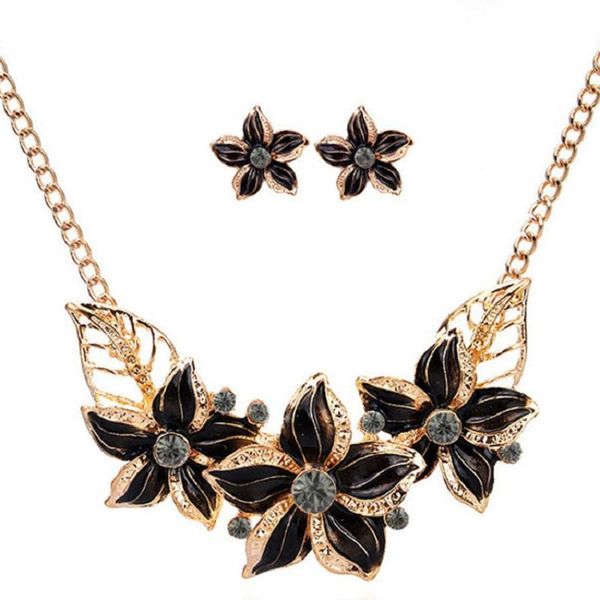 earrings & necklace 2pcs flower set prom bride wedding crystal rhinestone accessories various colors retro temperament birthday, Silver
earrings & necklace 2pcs flower set prom bride wedding crystal rhinestone accessories various colors retro temperament birthday, Silver