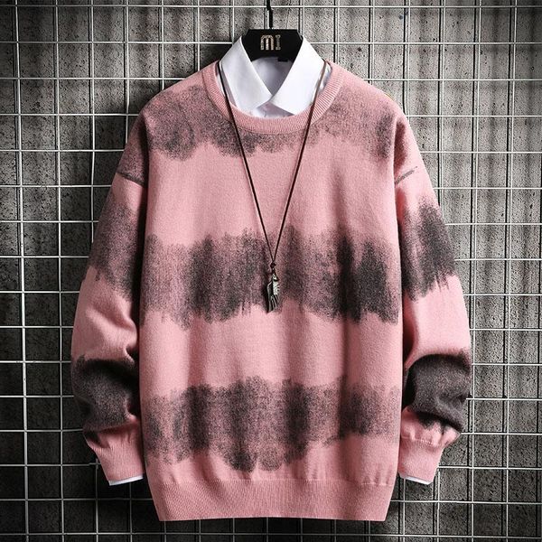 men's sweaters 2021 mens knitted sweater men oversized striped gradient jumper pullover hip hop harajuku black, White;black
men's sweaters 2021 mens knitted sweater men oversized striped gradient jumper pullover hip hop harajuku black, White;black