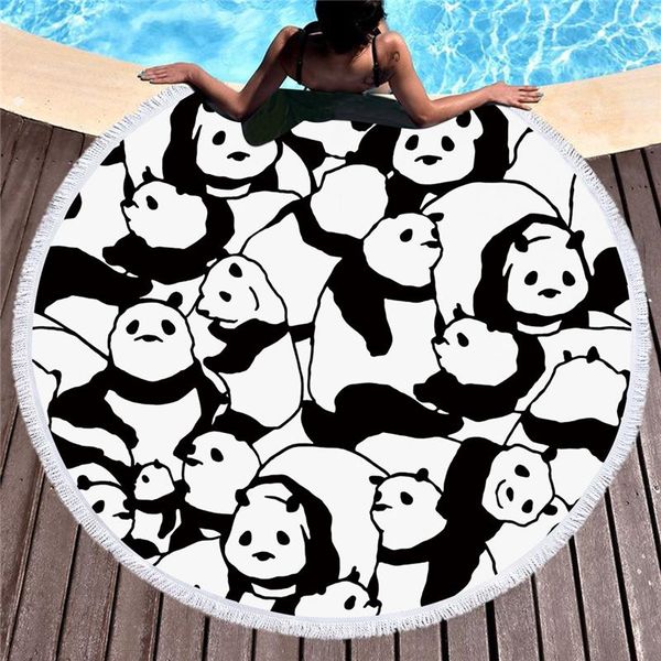 towel microfiber 150cm round beach panda printed tassel luxury blanket large soft bath animal tapestry
towel microfiber 150cm round beach panda printed tassel luxury blanket large soft bath animal tapestry