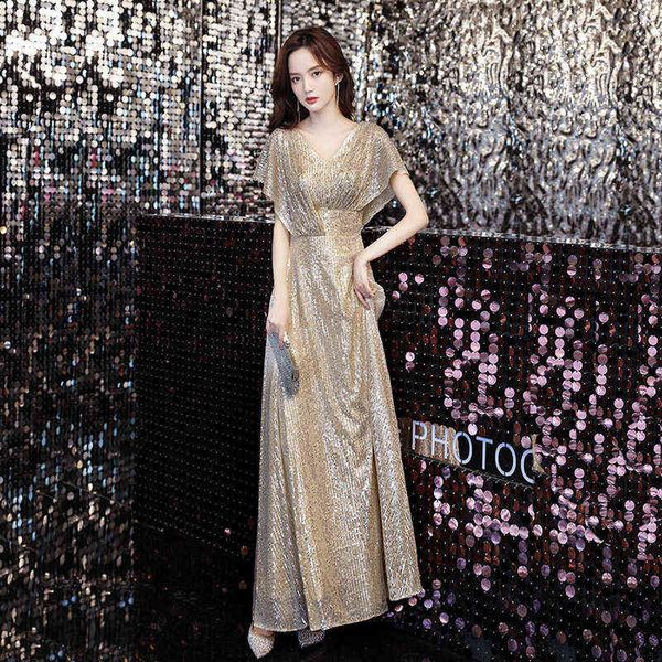 luxury party evening dress evening 2021 spring and summer banquet temperament golden bridmaids can usually wear slim skirts for the annual m, Black
luxury party evening dress evening 2021 spring and summer banquet temperament golden bridmaids can usually wear slim skirts for the annual m, Black