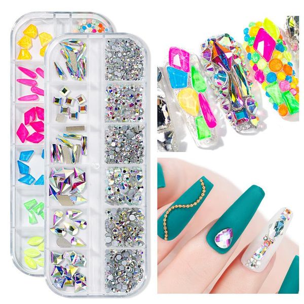 nail art decorations multi shapes glass crystal ab rhinestones for craft mix 12 styles flatback crystals 3d accessories decoration, Silver;gold
nail art decorations multi shapes glass crystal ab rhinestones for craft mix 12 styles flatback crystals 3d accessories decoration, Silver;gold