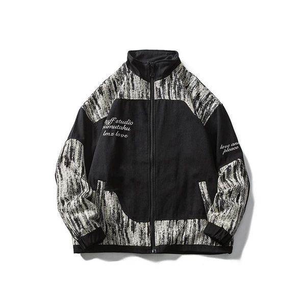 men's jackets japanese retro stand color match oversize mens clothes autumn harajuku high street windbreaker couple loose, Black;brown
men's jackets japanese retro stand color match oversize mens clothes autumn harajuku high street windbreaker couple loose, Black;brown