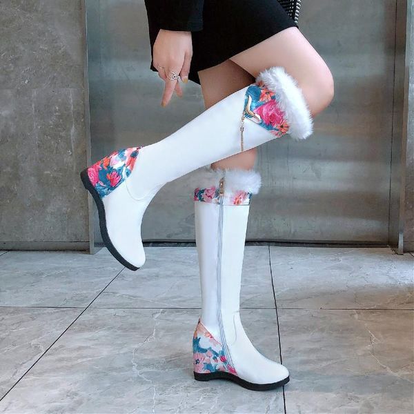 boots 2021 fashion zipper knee high women soft pu leather thick heels long autumn winter woman shoes size 34-43, Black
boots 2021 fashion zipper knee high women soft pu leather thick heels long autumn winter woman shoes size 34-43, Black