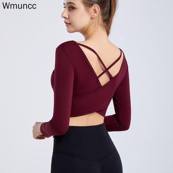 yoga outfits wmuncc shirt women long sleeves fitness sports short style gym clothes without pad quick dry breathable autumn&winter, White;red
yoga outfits wmuncc shirt women long sleeves fitness sports short style gym clothes without pad quick dry breathable autumn&winter, White;red