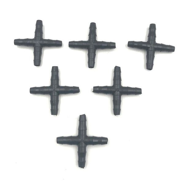 watering equipments 10pcs 1/4'' cross connecter for 4/7mm micro tubing hose four-ways barbed adapter drip irrigation joint connect
watering equipments 10pcs 1/4'' cross connecter for 4/7mm micro tubing hose four-ways barbed adapter drip irrigation joint connect