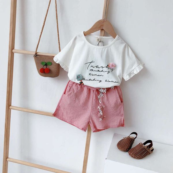 short summer children's 2010 new sleeve loose t-shirt shorts korean version girls' two piece set, White
short summer children's 2010 new sleeve loose t-shirt shorts korean version girls' two piece set, White