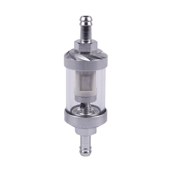 watering equipments universal chrome glass fuel petrol crude oil engine inline filter 5/16 "8mm silver
watering equipments universal chrome glass fuel petrol crude oil engine inline filter 5/16 "8mm silver