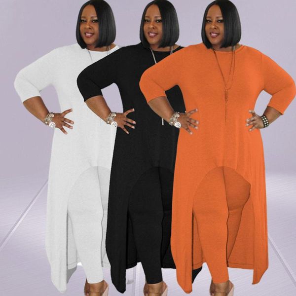 plus size tracksuits two piece set women fall clothing 2021 solid long style leggings casual fashion streetwear wholesale drop, Black
plus size tracksuits two piece set women fall clothing 2021 solid long style leggings casual fashion streetwear wholesale drop, Black