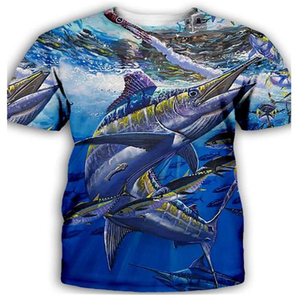 men's t-shirts 2021 summer 3d submarine fish print pattern casual t-shirt slim round neck streetwear, White;black
men's t-shirts 2021 summer 3d submarine fish print pattern casual t-shirt slim round neck streetwear, White;black
