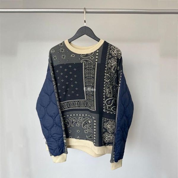 men's hoodies & sweatshirts cashew flower printing kapital women crewneck front back stitching hoodie clothing oversized clothes men, Black
men's hoodies & sweatshirts cashew flower printing kapital women crewneck front back stitching hoodie clothing oversized clothes men, Black