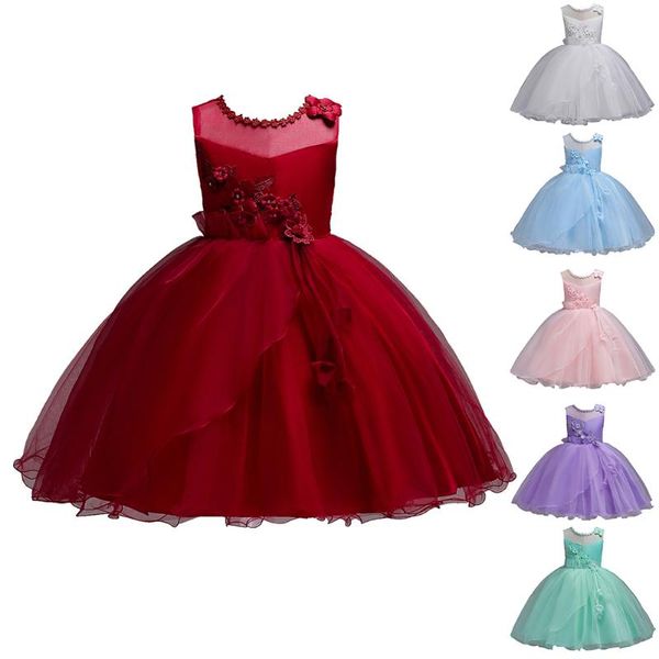 girl's dresses selling children kids girl dress mesh sleeveless summer princess for performance party wedding, Red;yellow
girl's dresses selling children kids girl dress mesh sleeveless summer princess for performance party wedding, Red;yellow