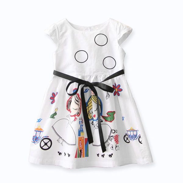 girl's dresses casual baby girls summer white dress princess printed cartoon pattern kids children's clothes 1-5 years old, Red;yellow
girl's dresses casual baby girls summer white dress princess printed cartoon pattern kids children's clothes 1-5 years old, Red;yellow