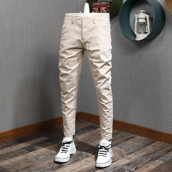men's pants mens khaki fashions men 2021 autumn cotton stretch slim fit trousers, Black
men's pants mens khaki fashions men 2021 autumn cotton stretch slim fit trousers, Black