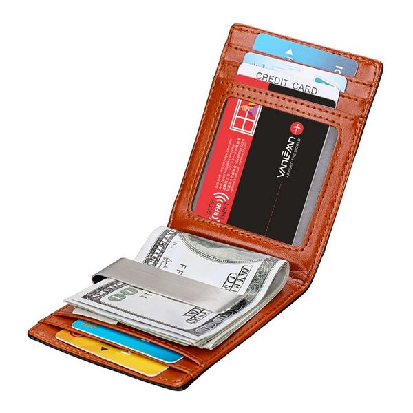 genuine leather wallet men metal money clip mens slim bifold wallet cash clamp banknote card holder purse for women, Red;black
genuine leather wallet men metal money clip mens slim bifold wallet cash clamp banknote card holder purse for women, Red;black