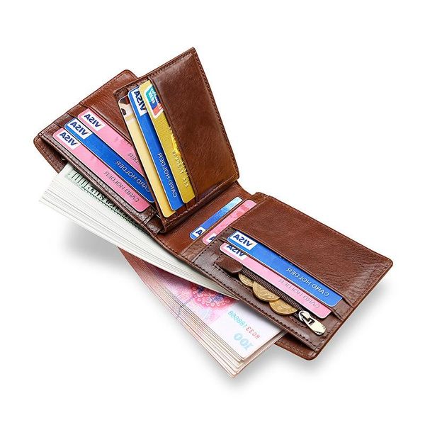 men genuine cow leather wallet short card holder men's fashion money bag mini retro slim real leather purse, Red;black
men genuine cow leather wallet short card holder men's fashion money bag mini retro slim real leather purse, Red;black