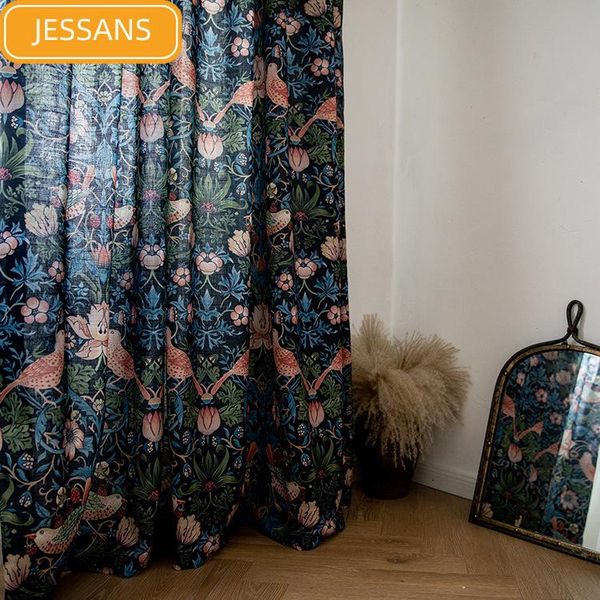 curtain & drapes 2021 american retro country imitation cotton and linen blackout bird dark blue curtains for living dining room bedroom
curtain & drapes 2021 american retro country imitation cotton and linen blackout bird dark blue curtains for living dining room bedroom