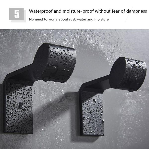 hooks & rails black aluminum single towel robe hook waterproof adhesive hanging wall mounted coat hanger for bathroom bedroom kitchen hardwa
hooks & rails black aluminum single towel robe hook waterproof adhesive hanging wall mounted coat hanger for bathroom bedroom kitchen hardwa
