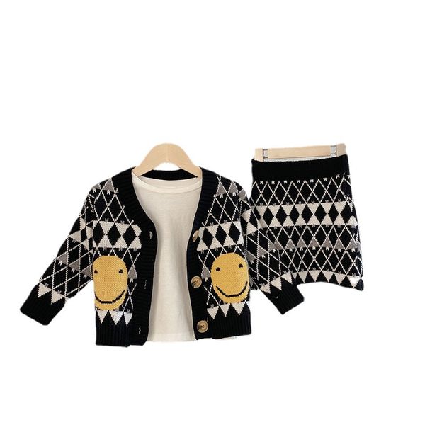 wholesale korean clothing sets children's wool suits girls cute plaid sweaters long sleeve geometric cardigan lolita style chrismas gif, White
wholesale korean clothing sets children's wool suits girls cute plaid sweaters long sleeve geometric cardigan lolita style chrismas gif, White