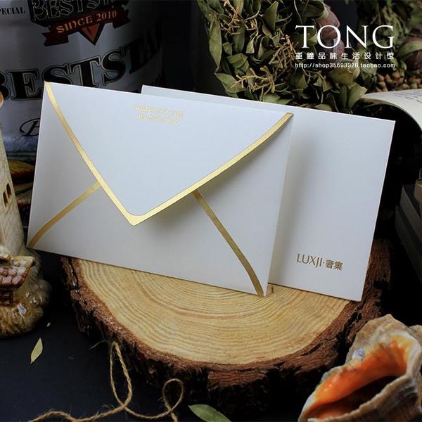 customized 300g dutch white card simple white plain bronzing business wedding cover envelope
customized 300g dutch white card simple white plain bronzing business wedding cover envelope