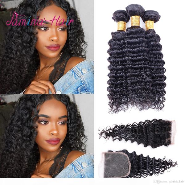 brazilian deep curly human hair weave raw virgin human hair bundles with closure brazilian virgin hair, Black
brazilian deep curly human hair weave raw virgin human hair bundles with closure brazilian virgin hair, Black
