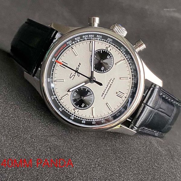 mechanical mens chronograph watch seagull st1901 movement sapphire crystal for men luxury casual waterproof wristwatches, Slivery;brown
mechanical mens chronograph watch seagull st1901 movement sapphire crystal for men luxury casual waterproof wristwatches, Slivery;brown