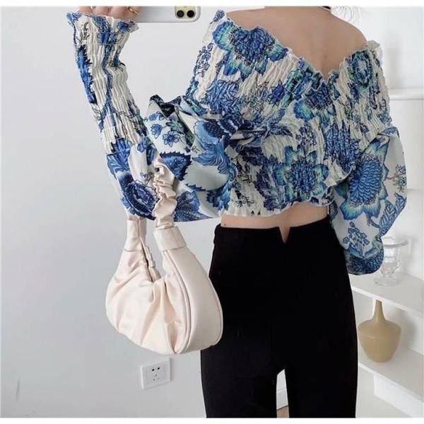 women's blouses & shirts off shoulder lantern sleeve crop blouse shirt for women summer autumn floral cross v neck ruched ladies holida, White
women's blouses & shirts off shoulder lantern sleeve crop blouse shirt for women summer autumn floral cross v neck ruched ladies holida, White