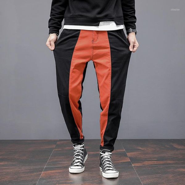 men's pants 2021 fashion spliced loose casual japanese style elastic waist men sports outdoor street classic clothing, Black
men's pants 2021 fashion spliced loose casual japanese style elastic waist men sports outdoor street classic clothing, Black