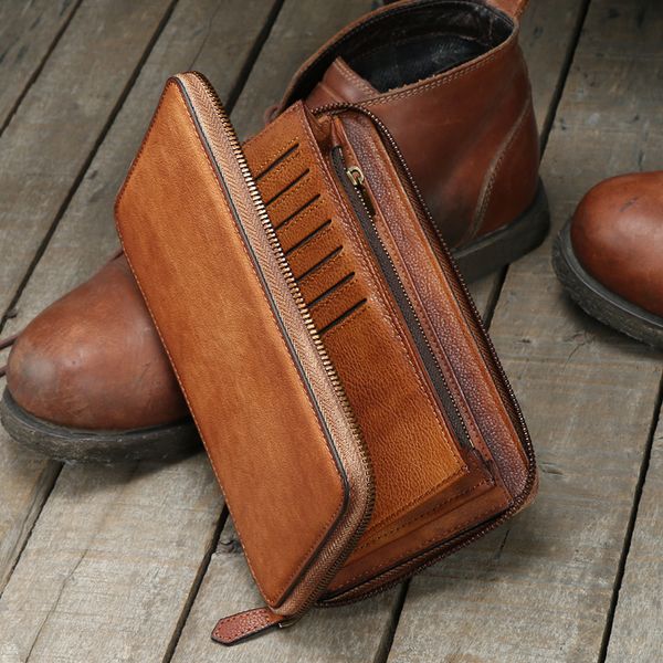 new fashion vintage genuine leather wallet clutch long wallet men clips male purse zip around money bag wc008, Red;black
new fashion vintage genuine leather wallet clutch long wallet men clips male purse zip around money bag wc008, Red;black