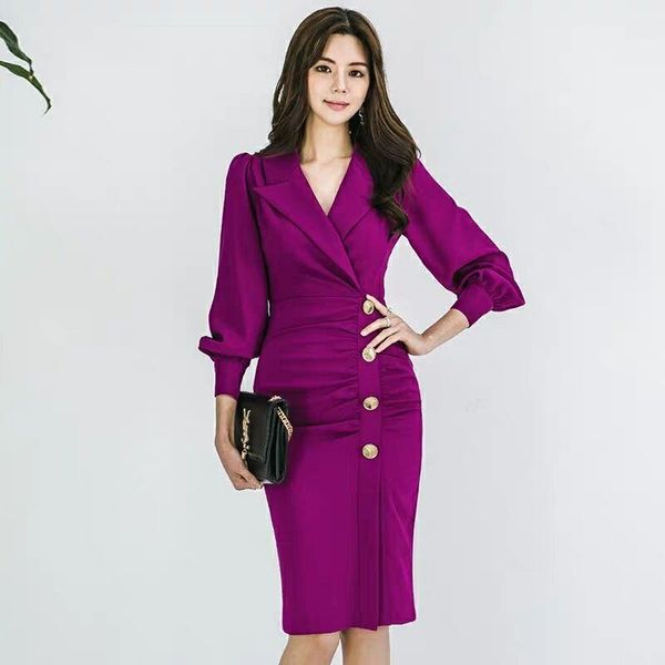 casual dresses jsxdhk 2021 fashion office ladies sheath women dress autumn notched color long sleeve bodycon female split pencil ol knee, Black;gray
casual dresses jsxdhk 2021 fashion office ladies sheath women dress autumn notched color long sleeve bodycon female split pencil ol knee, Black;gray