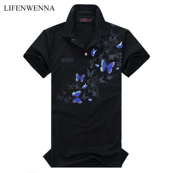 summer men's polos fashion butterfly printed short sleeves polo shirt mens clothes camisa masculina casual polo shirt m-6xl 210528, White;black
summer men's polos fashion butterfly printed short sleeves polo shirt mens clothes camisa masculina casual polo shirt m-6xl 210528, White;black