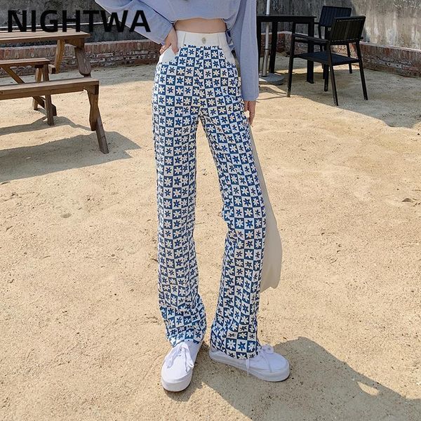 women's jeans nightwa blue flowers print straight leg women spring casual loose high waist splicing denim pants
women's jeans nightwa blue flowers print straight leg women spring casual loose high waist splicing denim pants