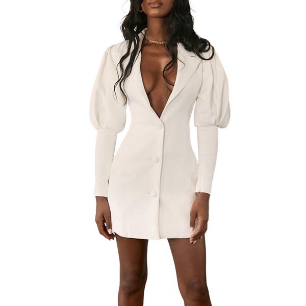 casual dresses women button-down dress adults solid color tailored collar lantern sleeve single breasted mini partywear streetwear, Black;gray
casual dresses women button-down dress adults solid color tailored collar lantern sleeve single breasted mini partywear streetwear, Black;gray