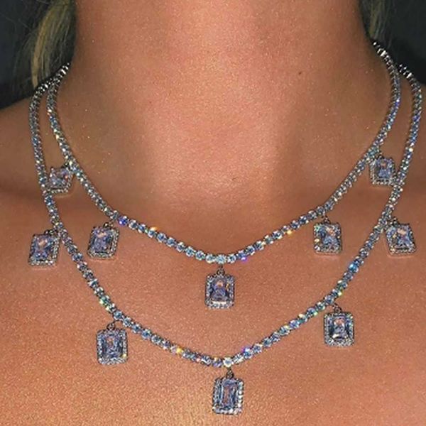 designer necklace luxury jewelry stonefans bridal large rhinestone statement delicate wedding rectangle crystal pendant charm women, Silver
designer necklace luxury jewelry stonefans bridal large rhinestone statement delicate wedding rectangle crystal pendant charm women, Silver