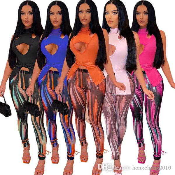 2022 yoga pants outfits two piece set womens tracksuit summer hollowed out printed leggings designer casual clothing, White
2022 yoga pants outfits two piece set womens tracksuit summer hollowed out printed leggings designer casual clothing, White