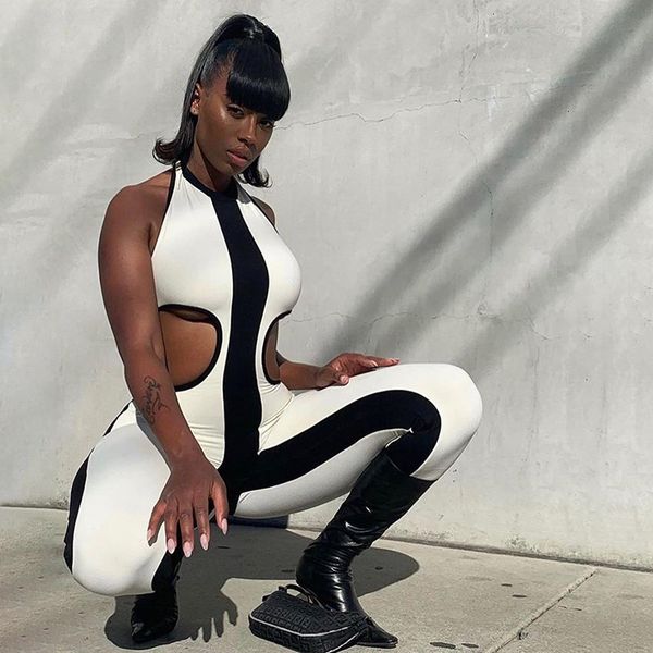 2021 cutout stitching sports jumpsuit european and american street shooting new summer women's clothing zmti, Black;gray
2021 cutout stitching sports jumpsuit european and american street shooting new summer women's clothing zmti, Black;gray