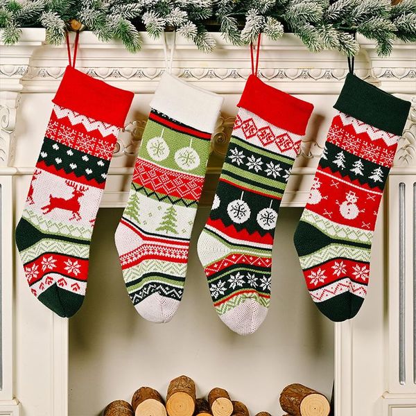 christmas decorations stocking xmas gift candy bag hanging ornament sock embroidery home party craft knitted 50x15cm cloth material pendants
christmas decorations stocking xmas gift candy bag hanging ornament sock embroidery home party craft knitted 50x15cm cloth material pendants