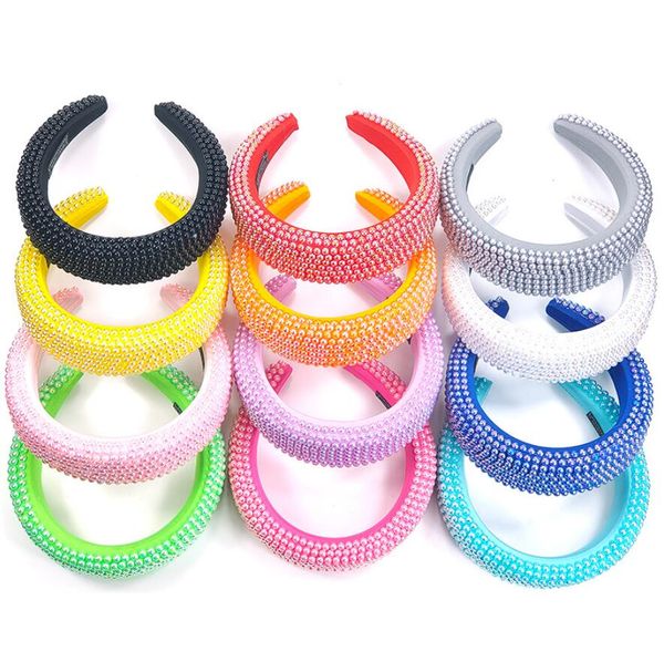 fashion design bling pearl candy color headband women crystal hair accessories wide sponge headbands hair bands head, Silver
fashion design bling pearl candy color headband women crystal hair accessories wide sponge headbands hair bands head, Silver