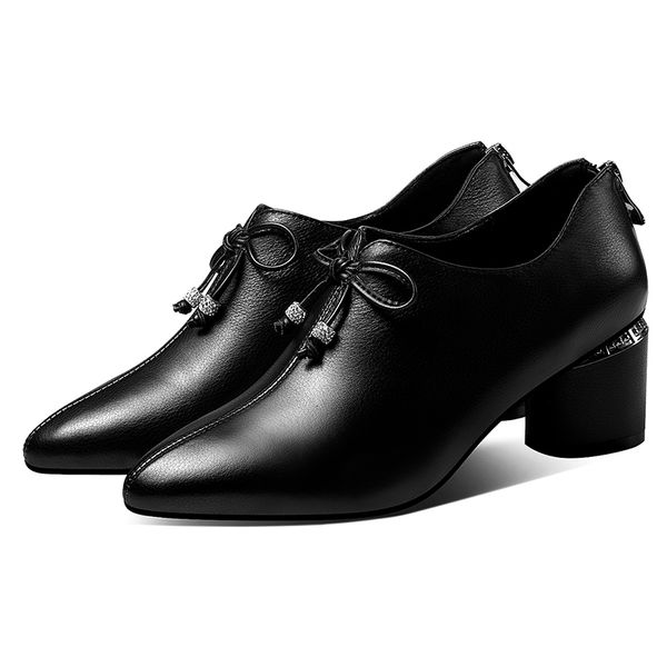 Plus size 42 womens genuine leather bowtie elegant ladies high heels high quality pointed toe back zip evening dress pumps shoe, Black
Plus size 42 womens genuine leather bowtie elegant ladies high heels high quality pointed toe back zip evening dress pumps shoe, Black