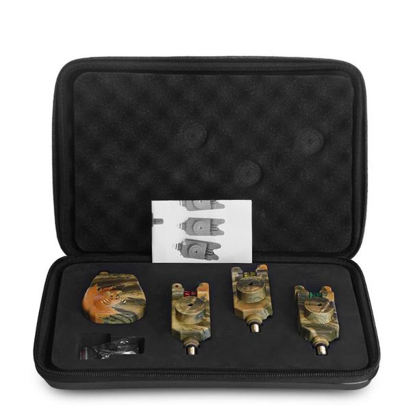 3 fishing bite alarm set wireless led camouflage with receiver case led fishing swingers fish bite alarm
3 fishing bite alarm set wireless led camouflage with receiver case led fishing swingers fish bite alarm