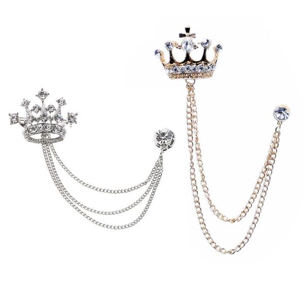 pins, brooches 2 piece royal crown chain dangle brooch crystal tassel collar pin, Gray
pins, brooches 2 piece royal crown chain dangle brooch crystal tassel collar pin, Gray
