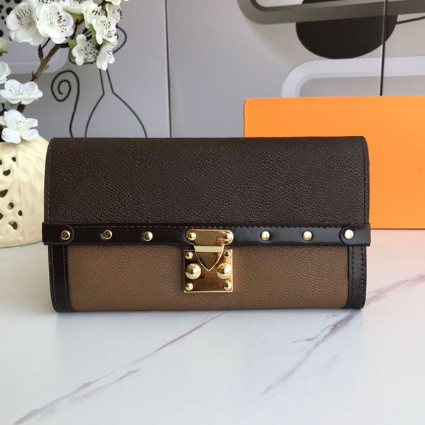 women designer wallet metal rivet bag clutch bag coin purse card holders leather casual hasp wallets with box, Red;black
women designer wallet metal rivet bag clutch bag coin purse card holders leather casual hasp wallets with box, Red;black
