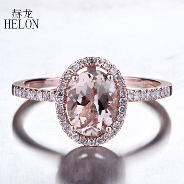 cluster rings helon real 14k rose gold oval 6x8mm natural morganite ring pave diamond engagement wedding women fine jewelry, Golden;silver
cluster rings helon real 14k rose gold oval 6x8mm natural morganite ring pave diamond engagement wedding women fine jewelry, Golden;silver