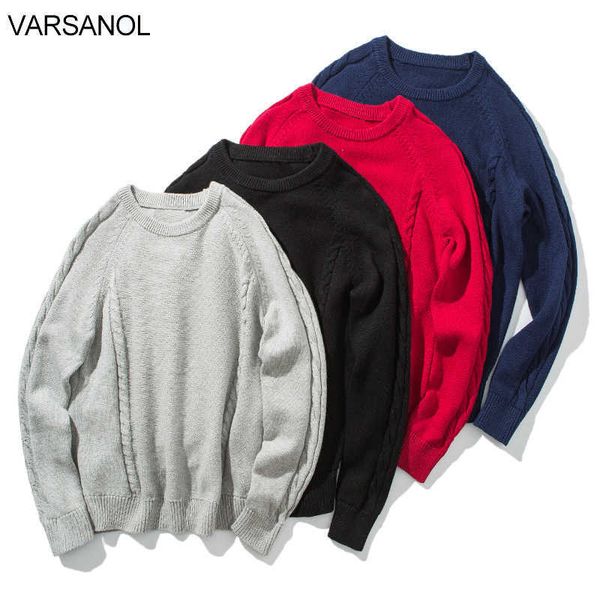 varsanol men pullovers sweater cotton winter clothes knitted sweater for men oversized vintage clothes men disigner sweater 210601, White;black
varsanol men pullovers sweater cotton winter clothes knitted sweater for men oversized vintage clothes men disigner sweater 210601, White;black