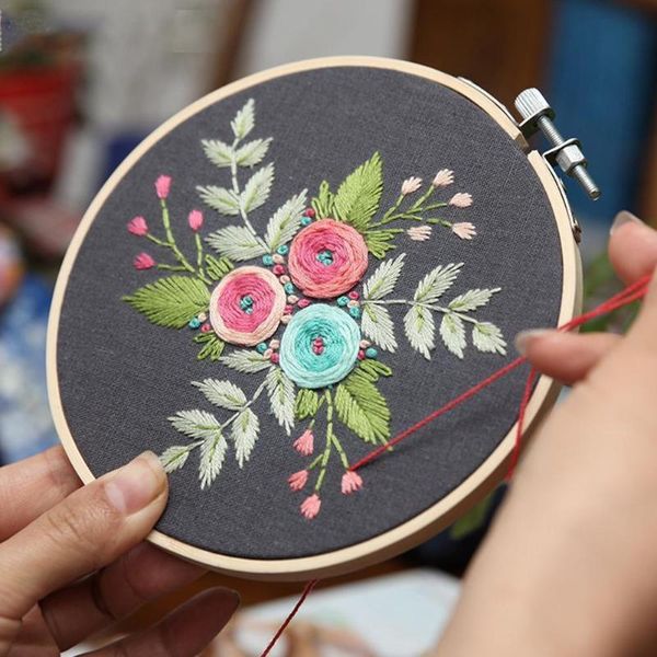 other arts and crafts 3 styles diy embroidery flower handwork needlework for beginner stitch kit ribbon painting hoop home decor j0p3
other arts and crafts 3 styles diy embroidery flower handwork needlework for beginner stitch kit ribbon painting hoop home decor j0p3